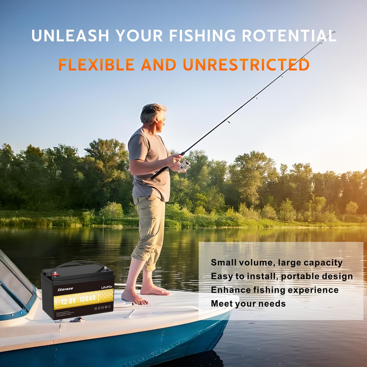 12V 100Ah LiFePO4 10 Yeasrs+ Lifespan