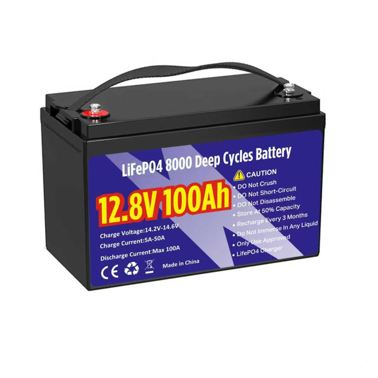 12V 100Ah 8000+ Cycle Times