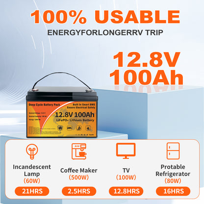 12V 100Ah Lithium Battery