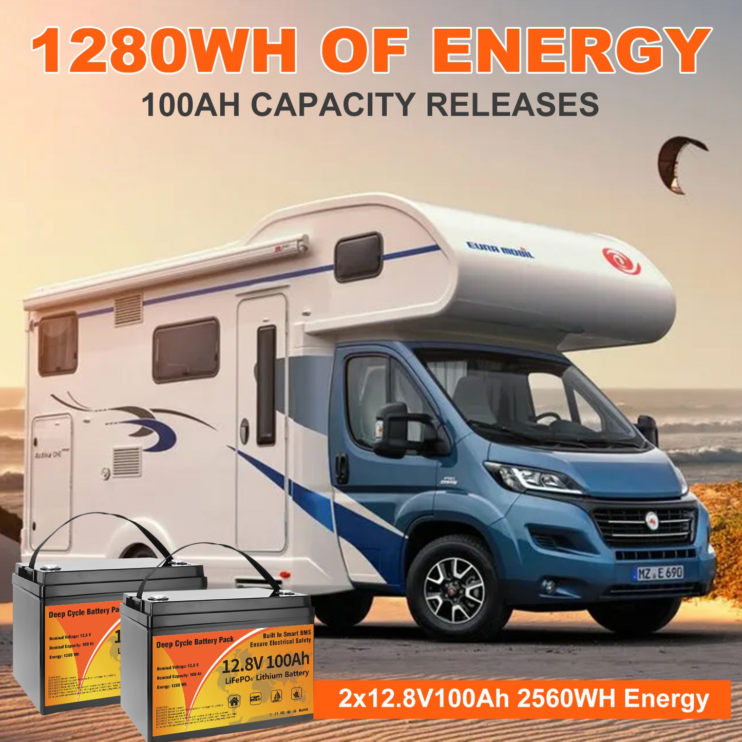 12V 100Ah Lithium Battery