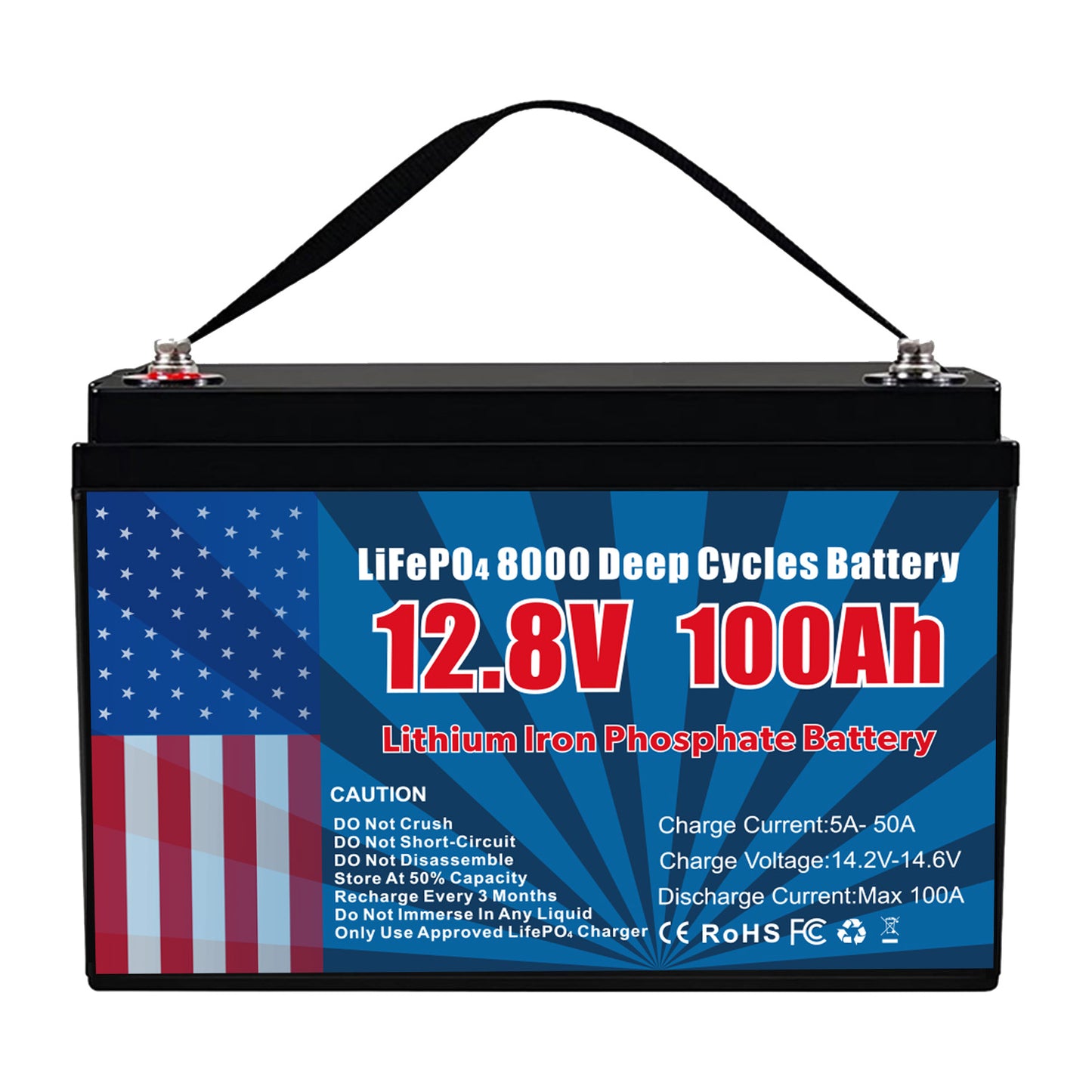 12V 100Ah LiFePO4 Lithium Battery