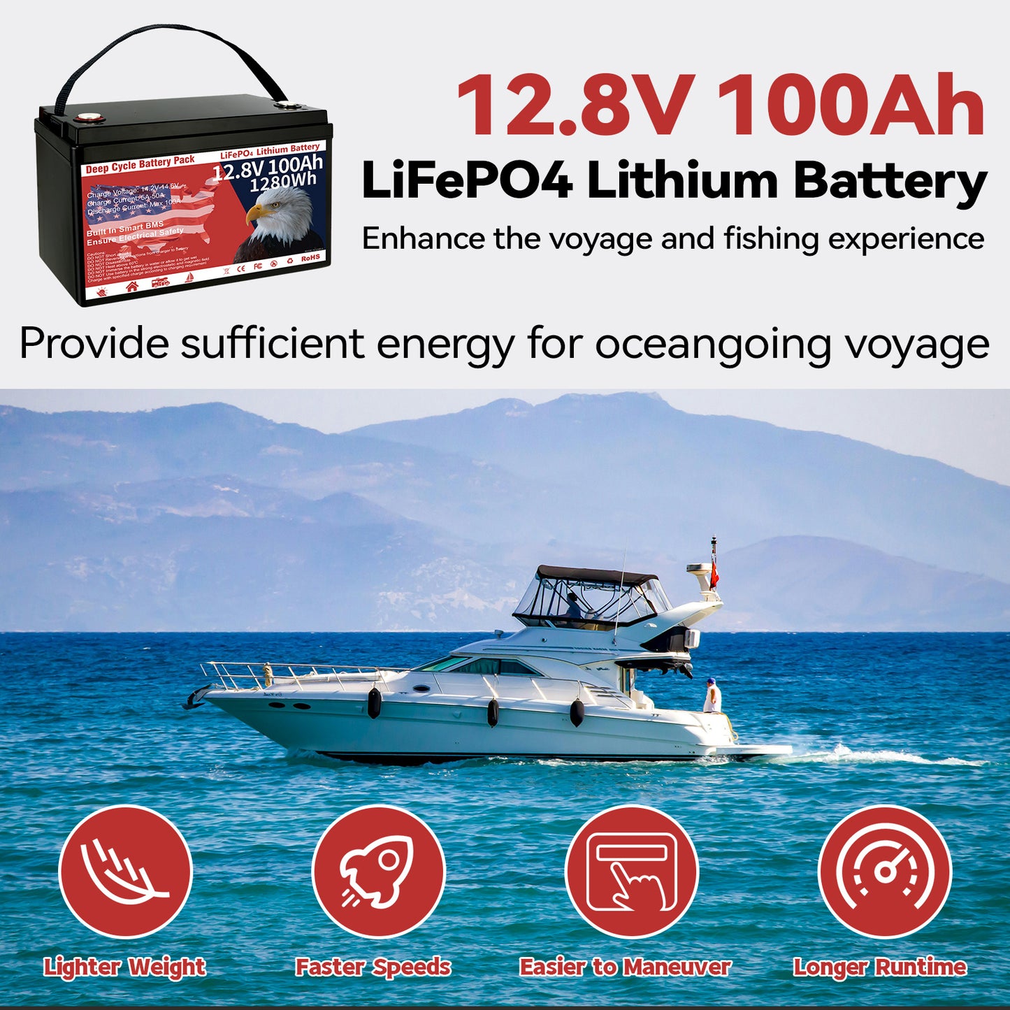 12V 100Ah LiFePO4 Battery