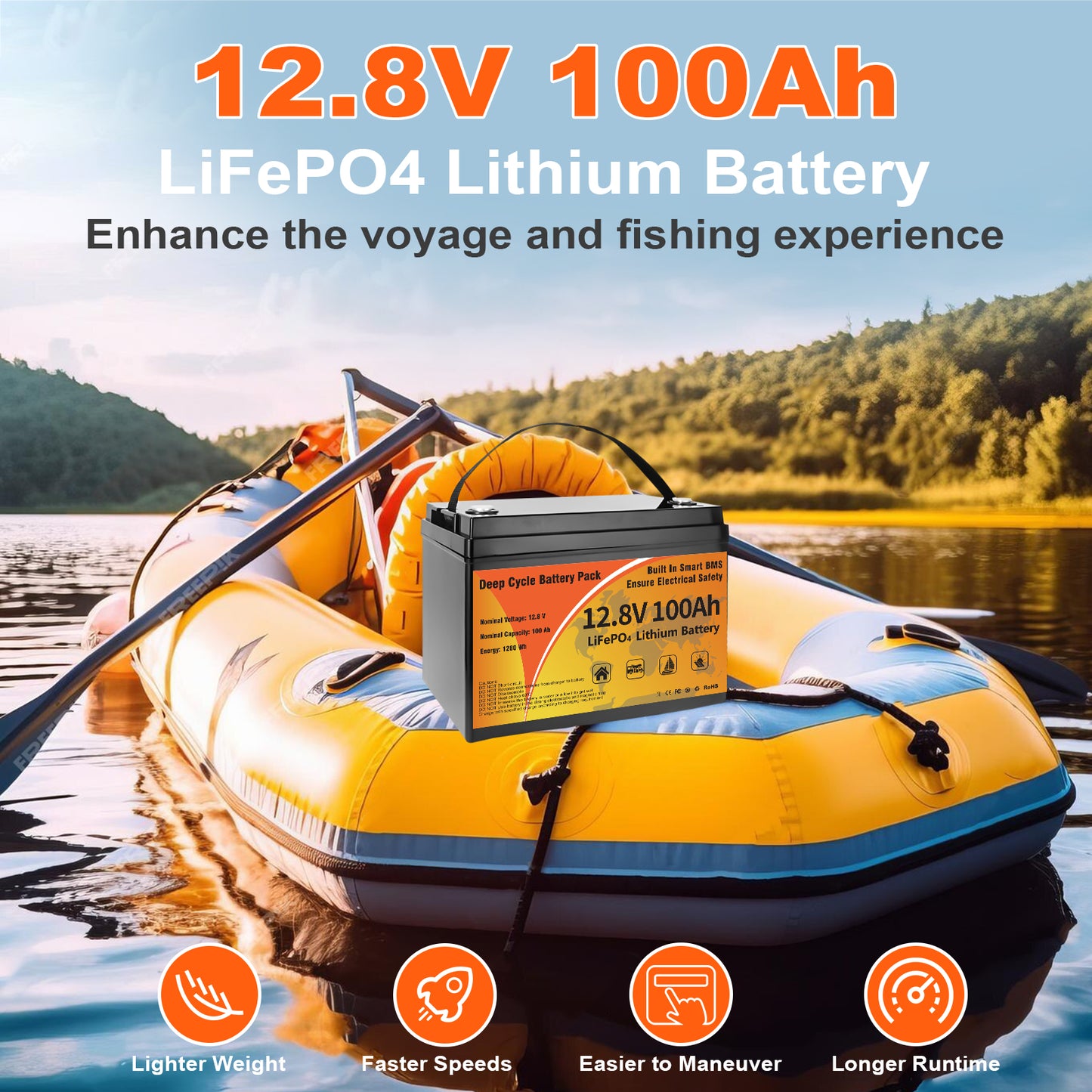 12V 100Ah Lithium Battery