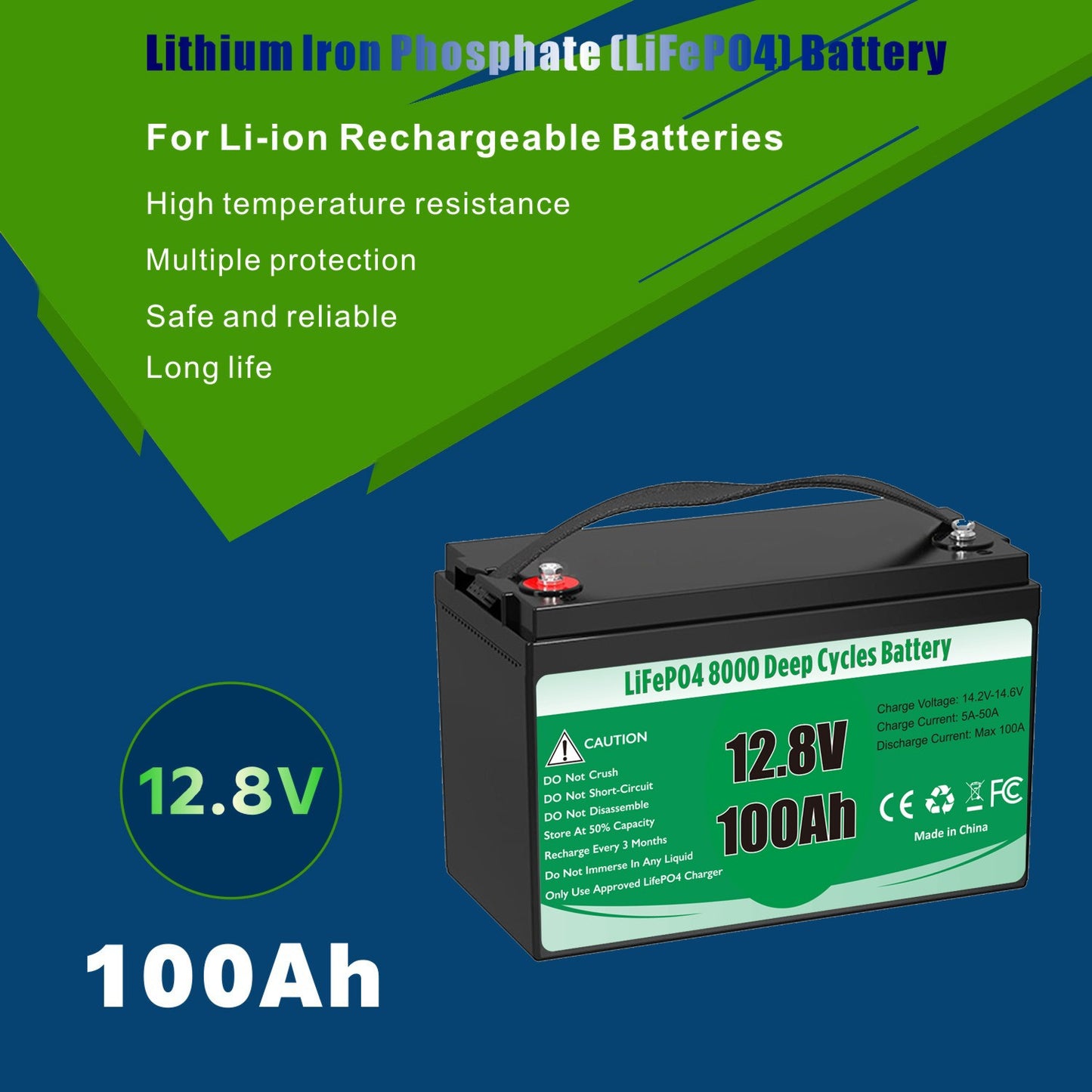 12V 100Ah Lithium Battery Standard