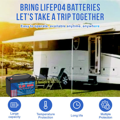 12V 100Ah LiFePO4 Lithium Battery