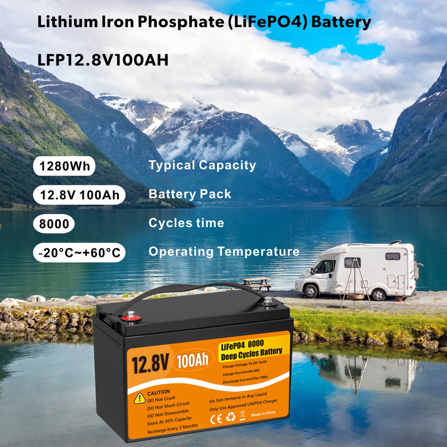 12V 100Ah for Home Solar System