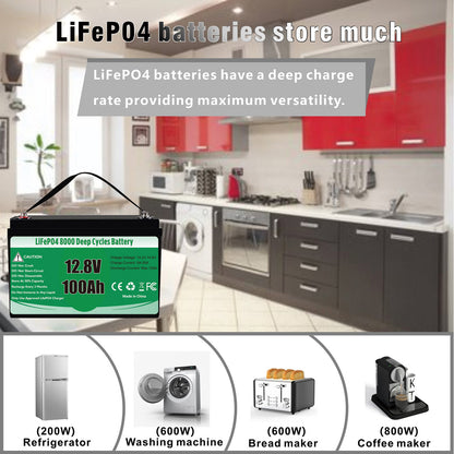 12V 100Ah Lithium Battery Standard