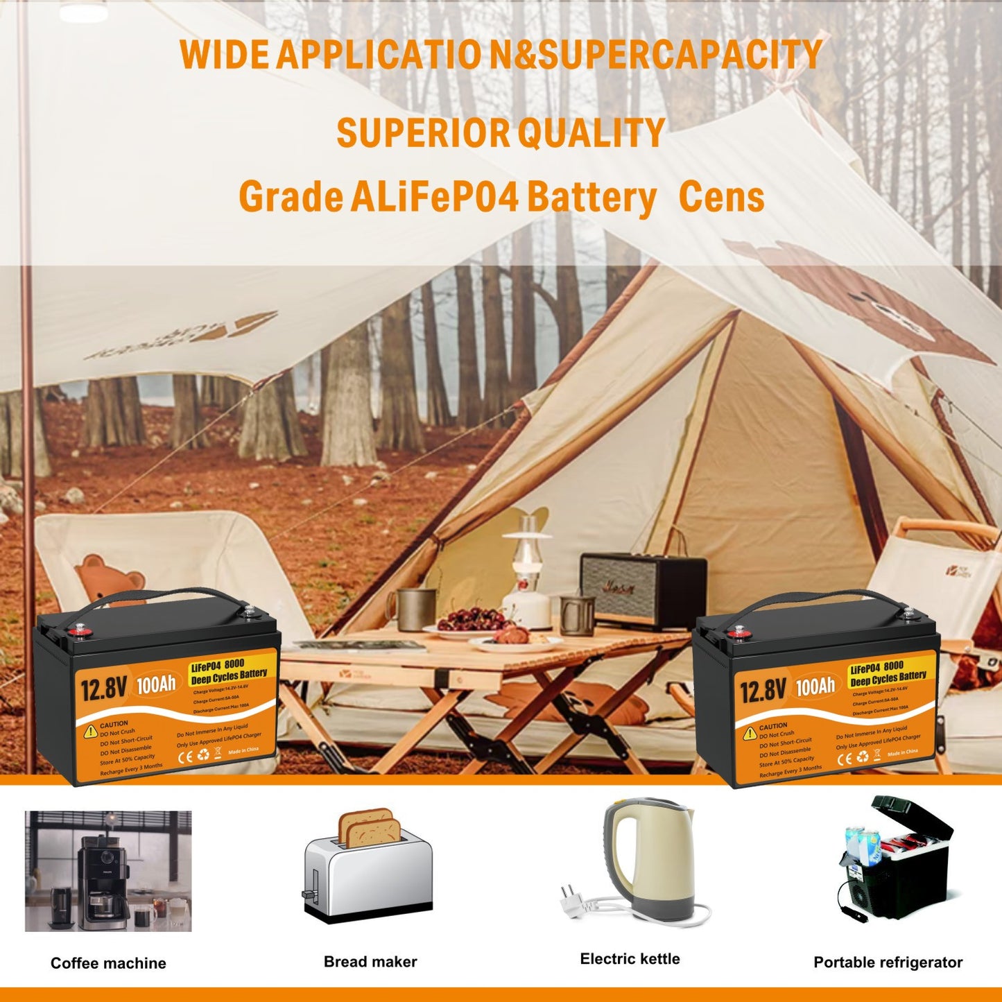 12V 100Ah for Home Solar System