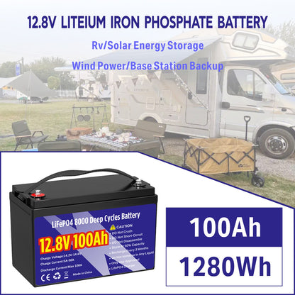 12V 100Ah 8000+ Cycle Times