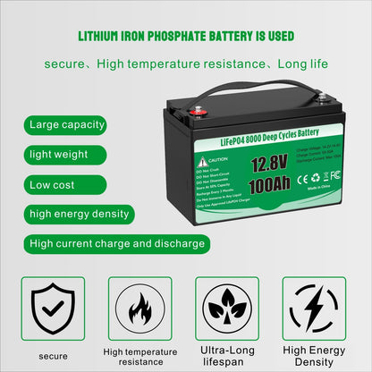 12V 100Ah Lithium Battery Standard
