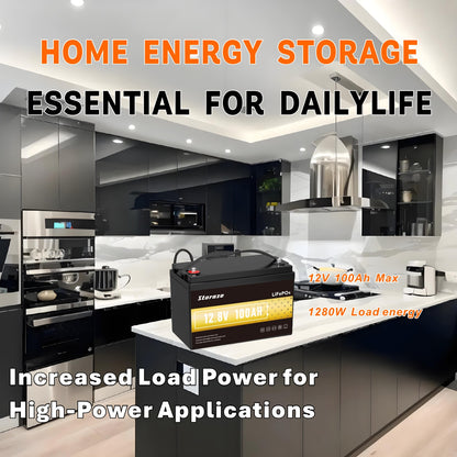12V 100Ah LiFePO4 Lithium Battery